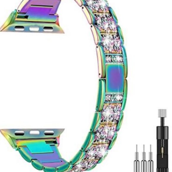 FLAPI Diamond Metal Band for iWatch main image 4